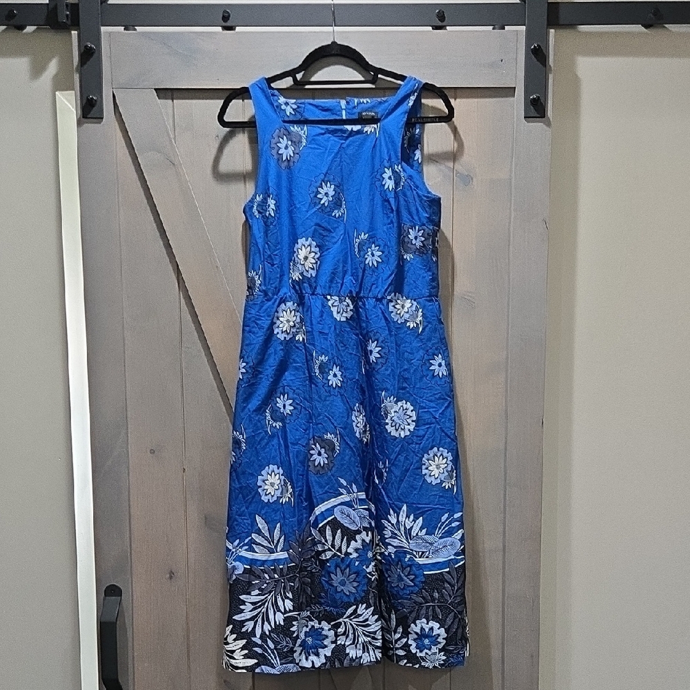 Ann Taylor Blue Scoop Neck Sundress